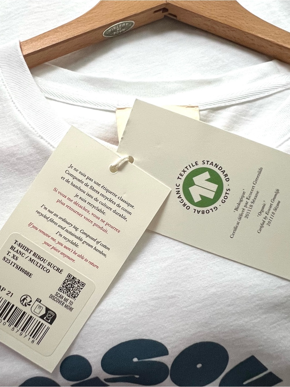 NWT Sezane Bisou Sucré Tee Size XS - Picture 6 of 8